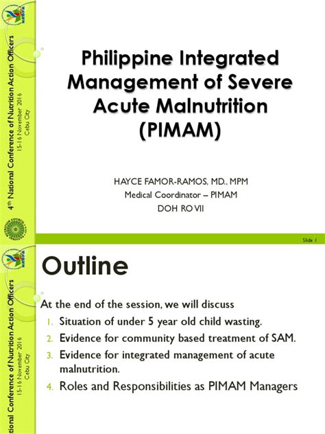 philippine integrated management of acute malnutrition doh|Revised on May 2020 .